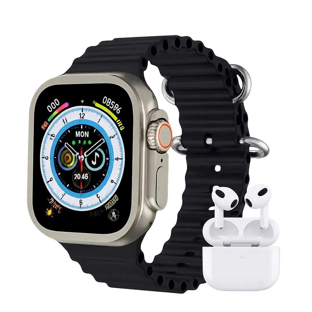 Smartwatch OLAX 9 Ultra 2 Audífonos y 3 Correas