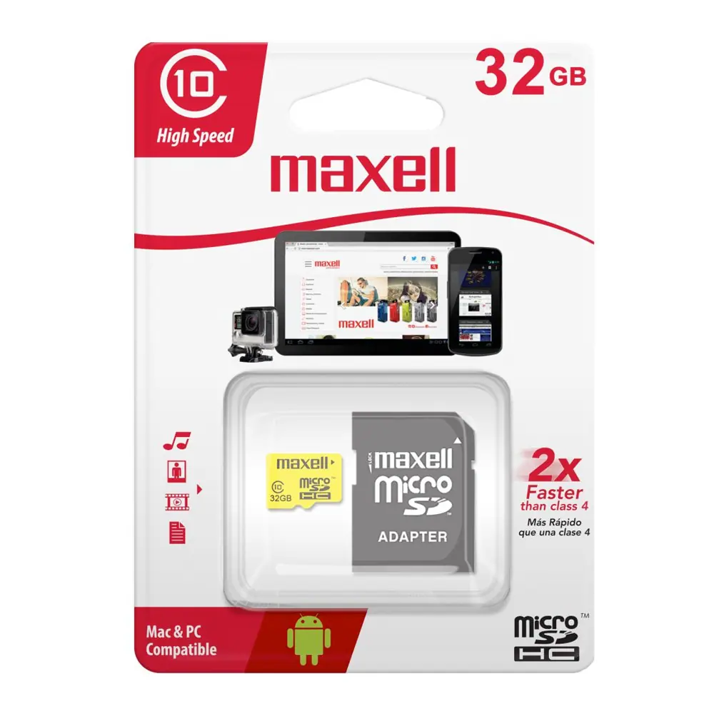 microSD Maxell 32GB Class 10